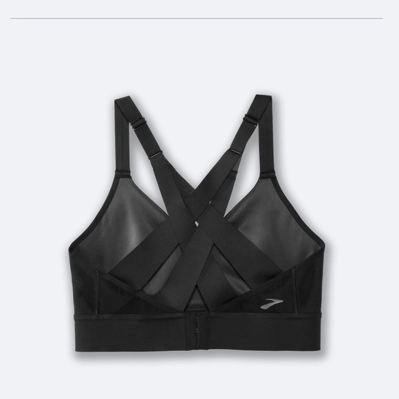 Brooks drive interlace run sports bra black 38 A/B - Picture 5 of 13